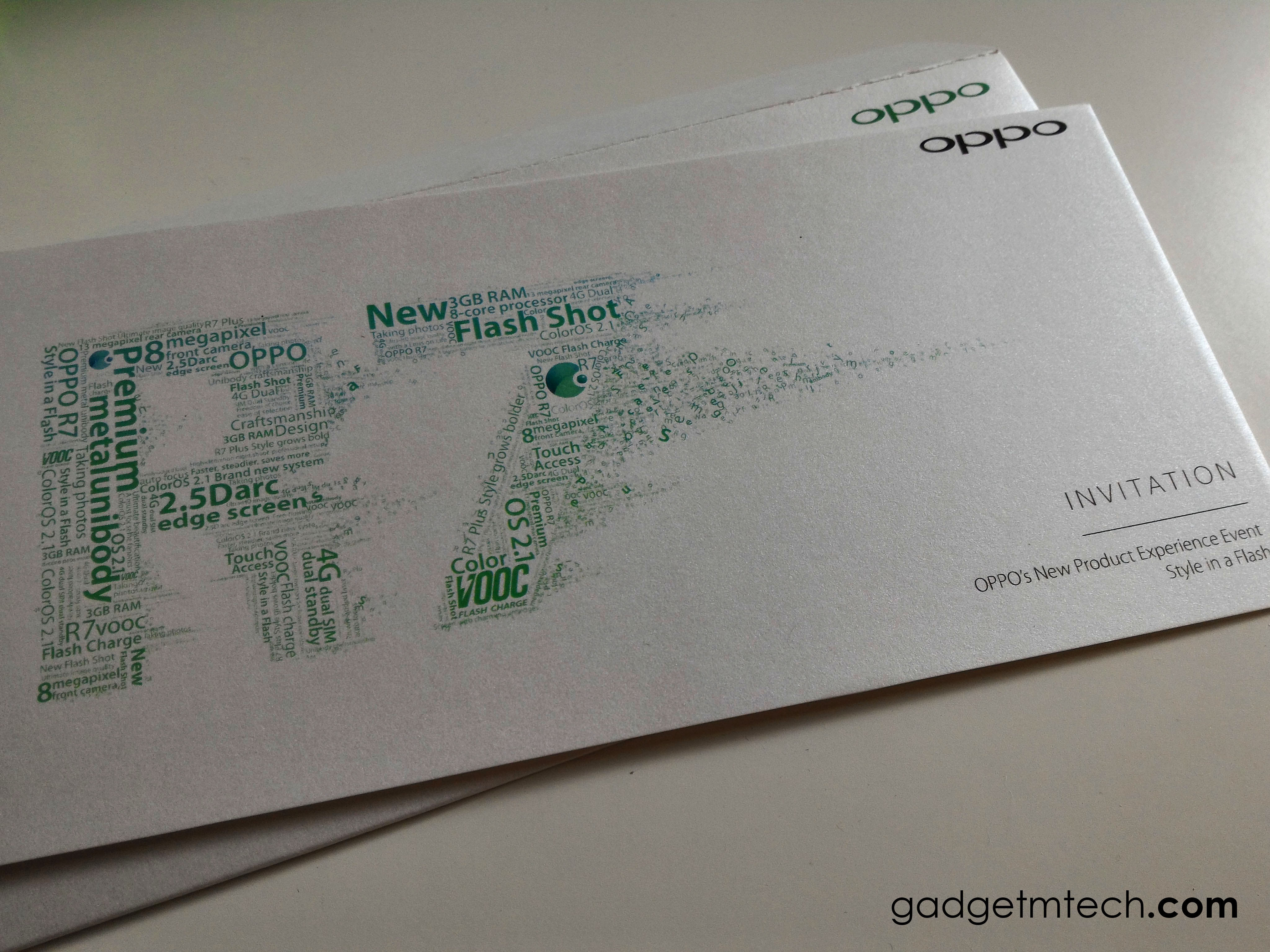 OPPO R7 Series Launch Invitation - 1