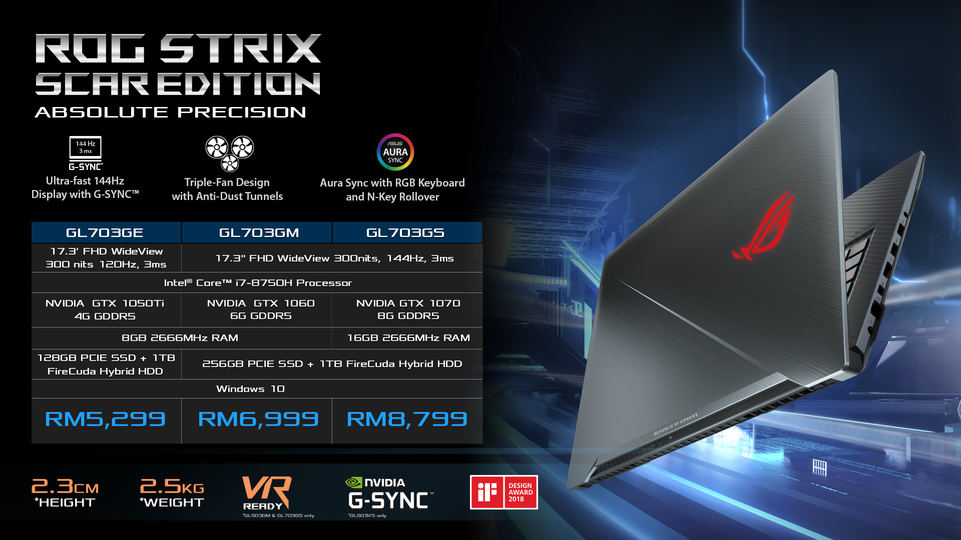 ASUS ROG GL503 Scar Price