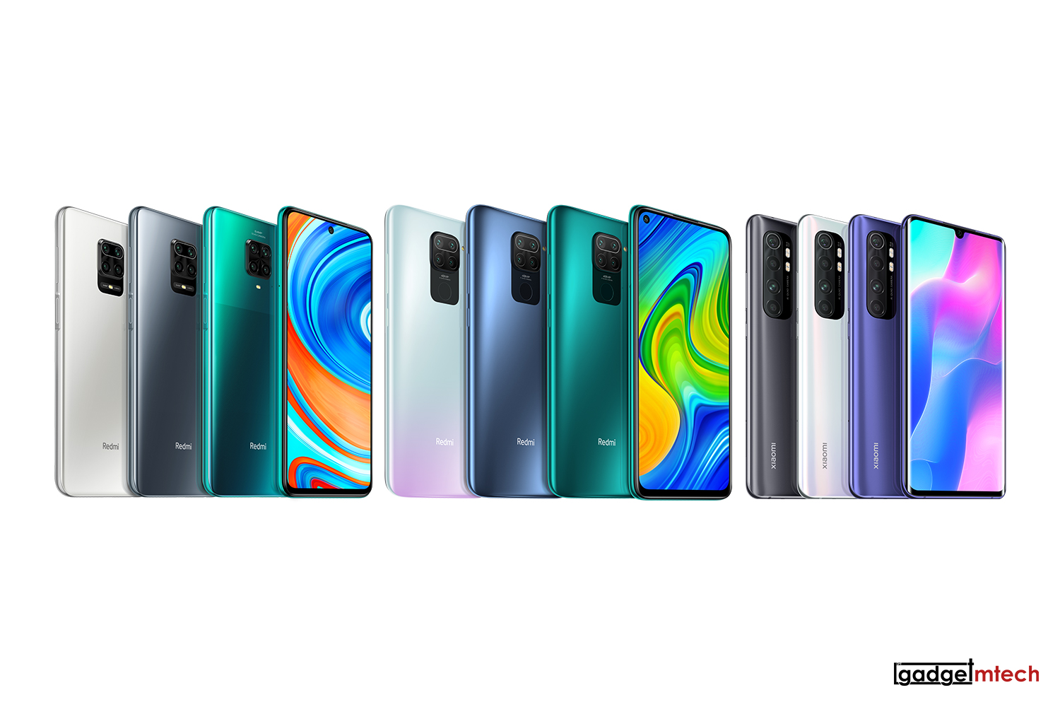 Redmi Note 9 Pro, Redmi Note 9, Mi Note 10 Lite