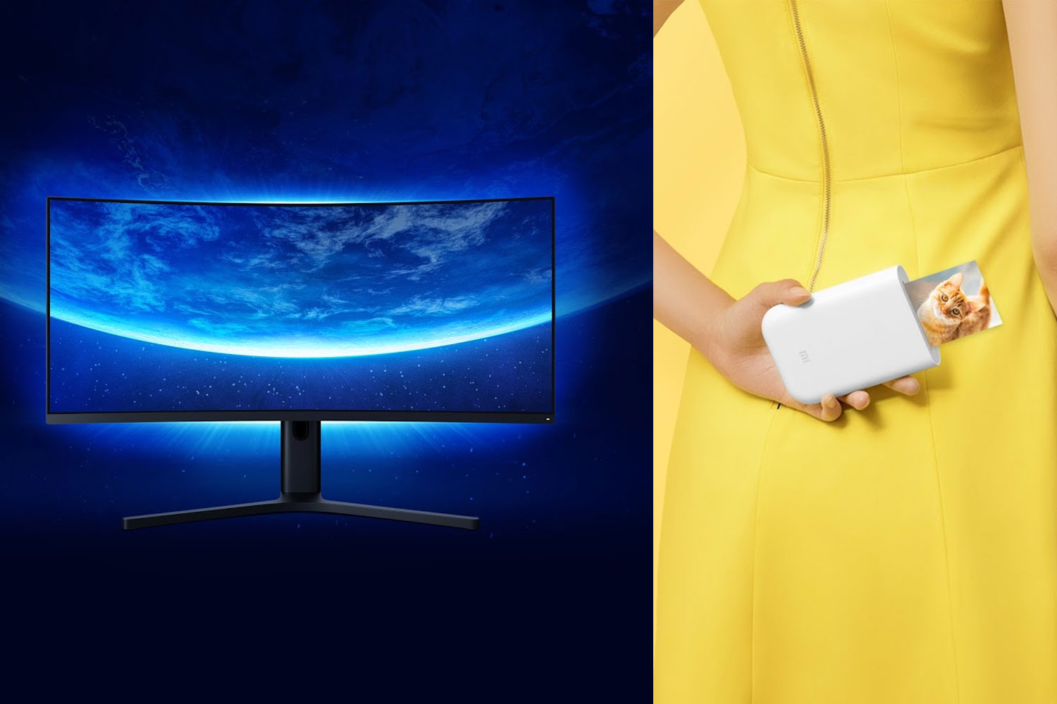 Xiaomi Malaysia Launched Mi Curved Gaming Monitor 34 and Mi Portable Photo Printer