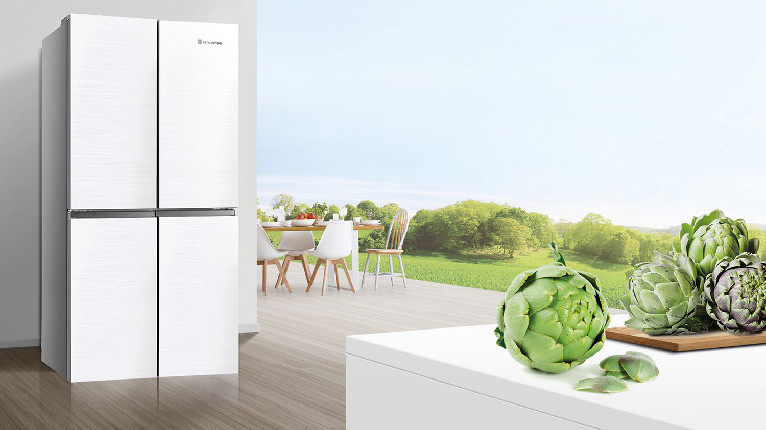 Hisense 4 Door Inverter Fridge (RQ566N4AWU)