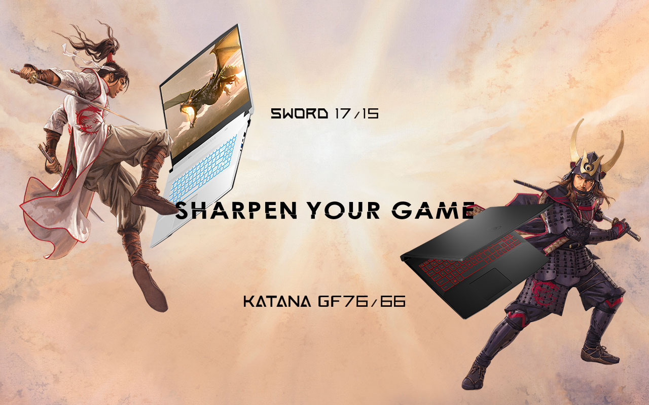MSI Sword 17 & 15, Katana GF76 & GF66
