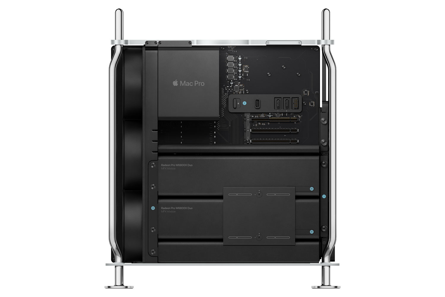 Apple Mac Pro with two Radeon Pro W6800X Duo MPX Modules